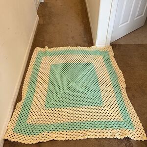 Afghan handmade vintage blanket